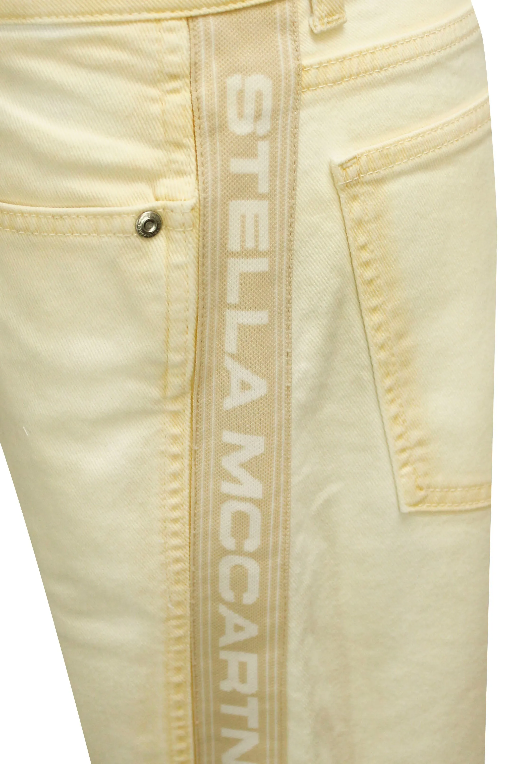 Stella McCartney Logo Printed Straight Leg Jeans