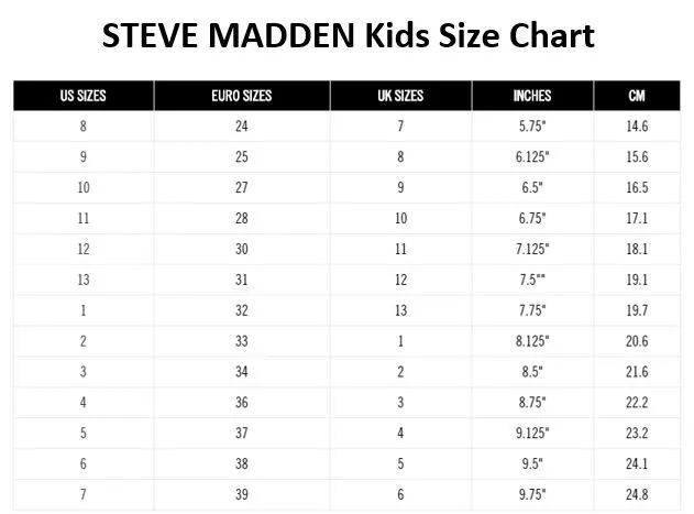 Steve Madden Kids Cherish (Little Kid/Big Kid)