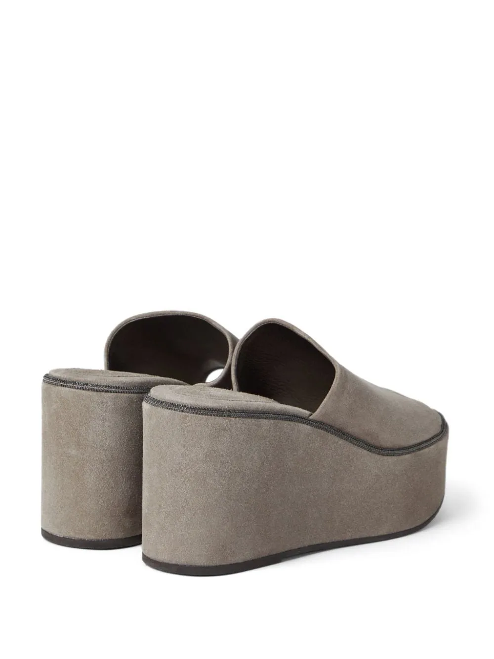 Suede Wedge Shoes by Brunello Cucinelli