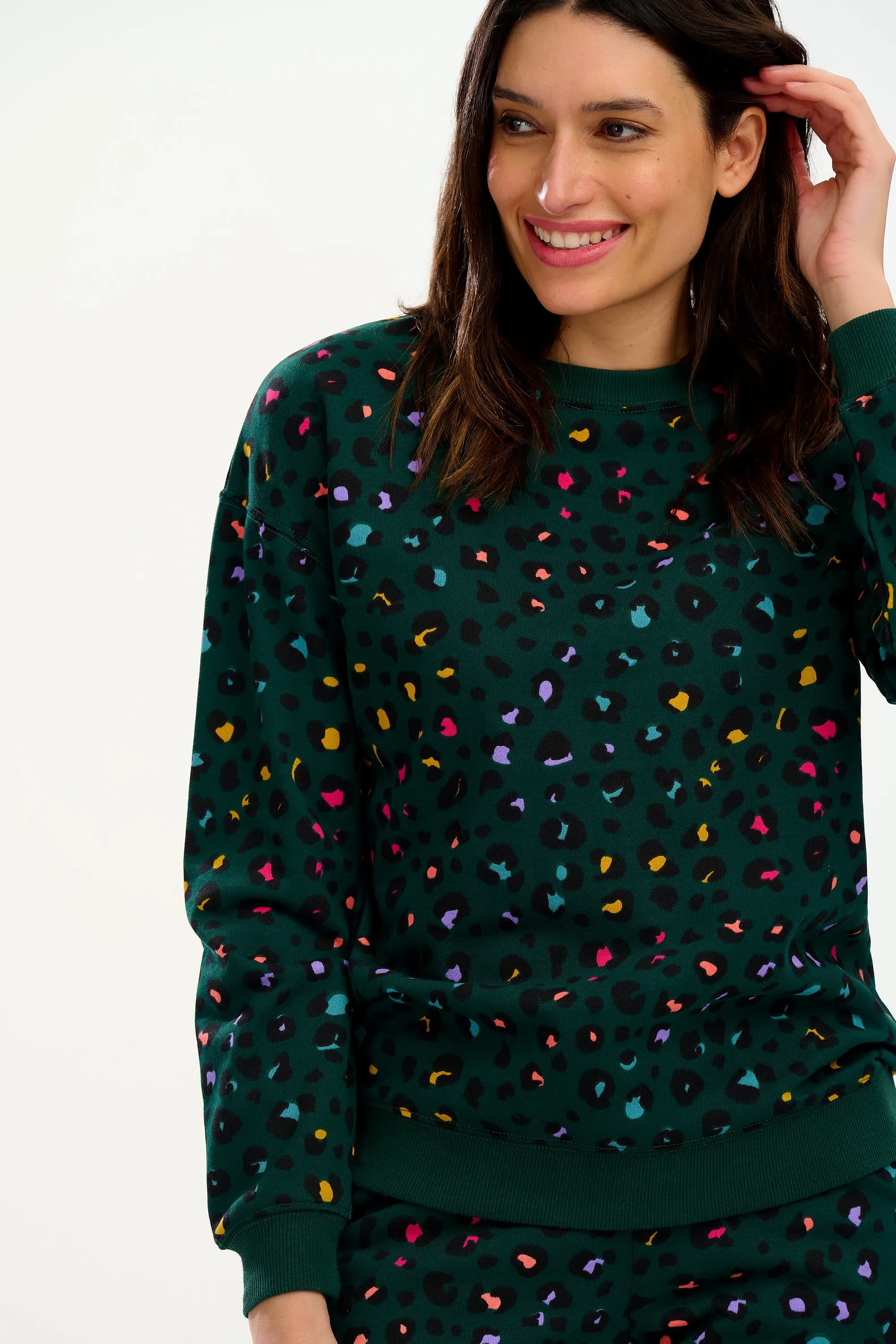 Green Rainbown Leopard Sugarhill Noah Sweatshirt