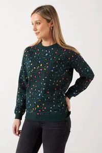 Green Rainbown Leopard Sugarhill Noah Sweatshirt