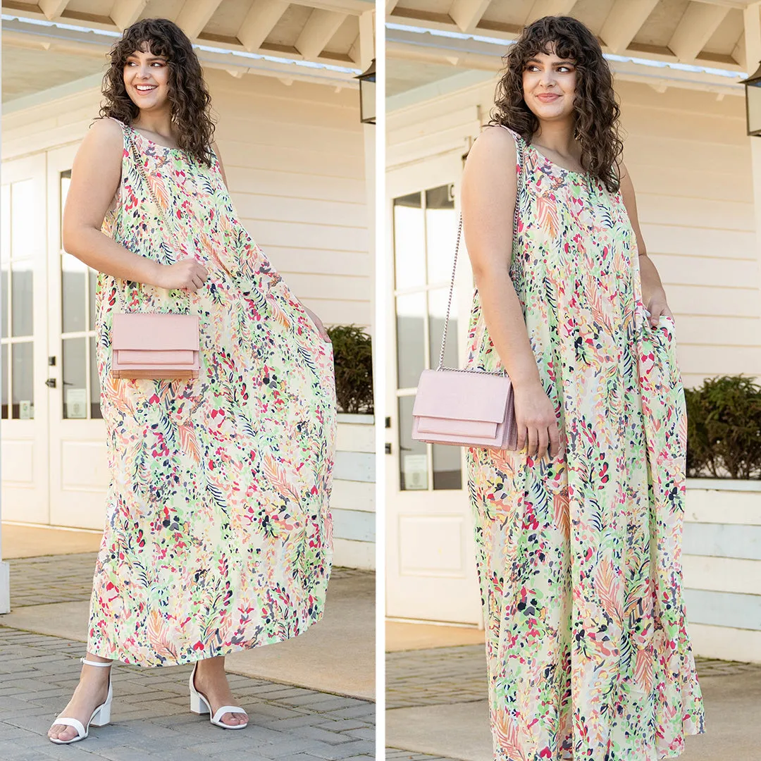 Cream Multi Summer Babe Maxi Dress.