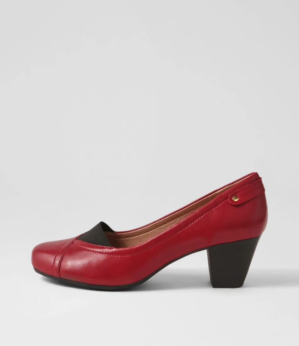 SUPERSOFT Fossy Pinot Leather Heels