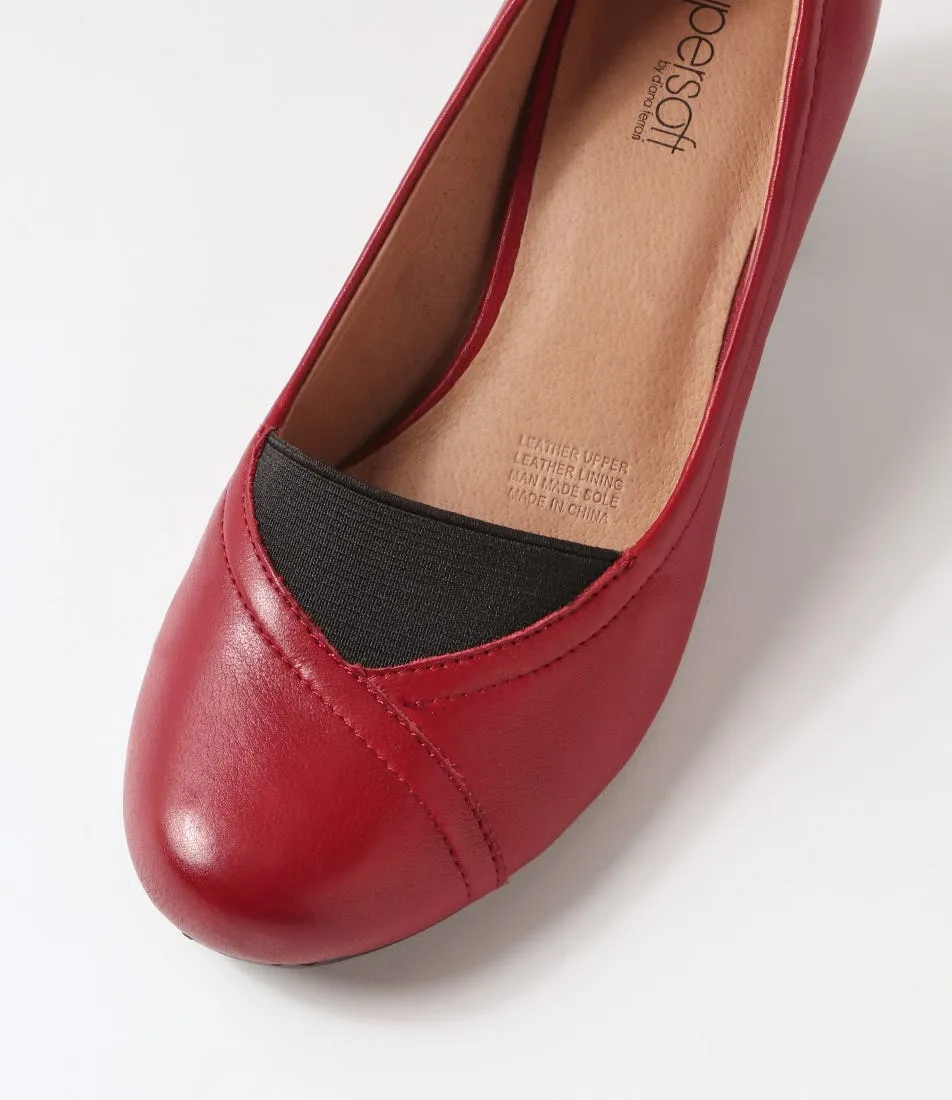 SUPERSOFT Fossy Pinot Leather Heels