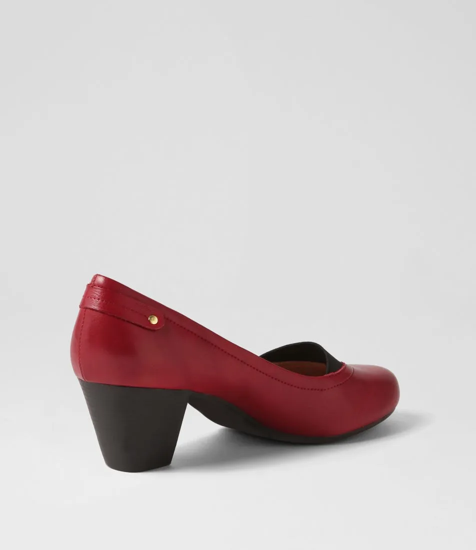 SUPERSOFT Fossy Pinot Leather Heels