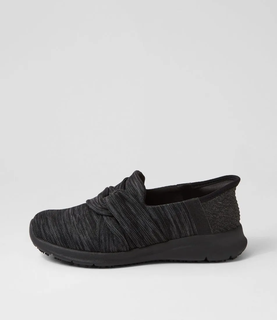 SUPERSOFT Kurses Black Fabric Sneakers