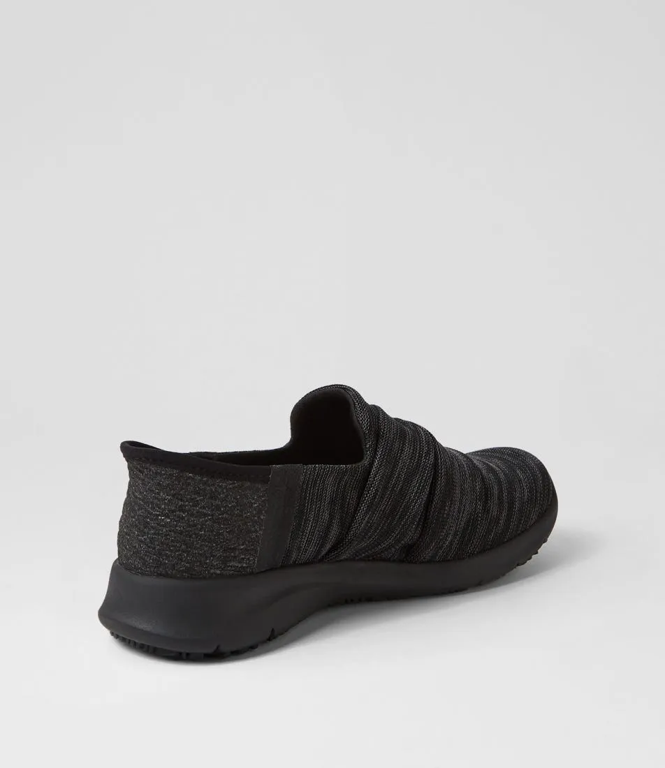 SUPERSOFT Kurses Black Fabric Sneakers