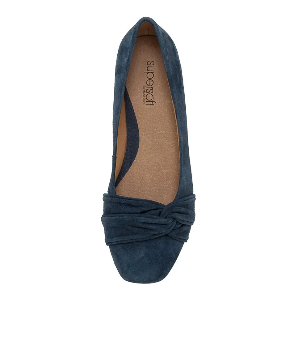 SUPERSOFT Remento Peacock Suede Wedges