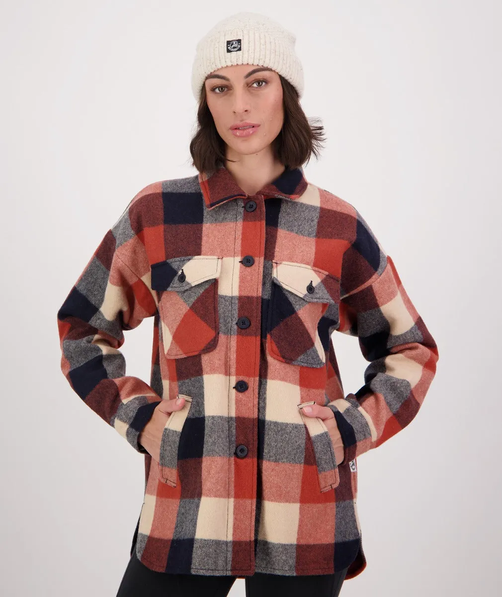 Swanndri Women's Georgia Check Wool Shirt Jacket - Anchorage V2