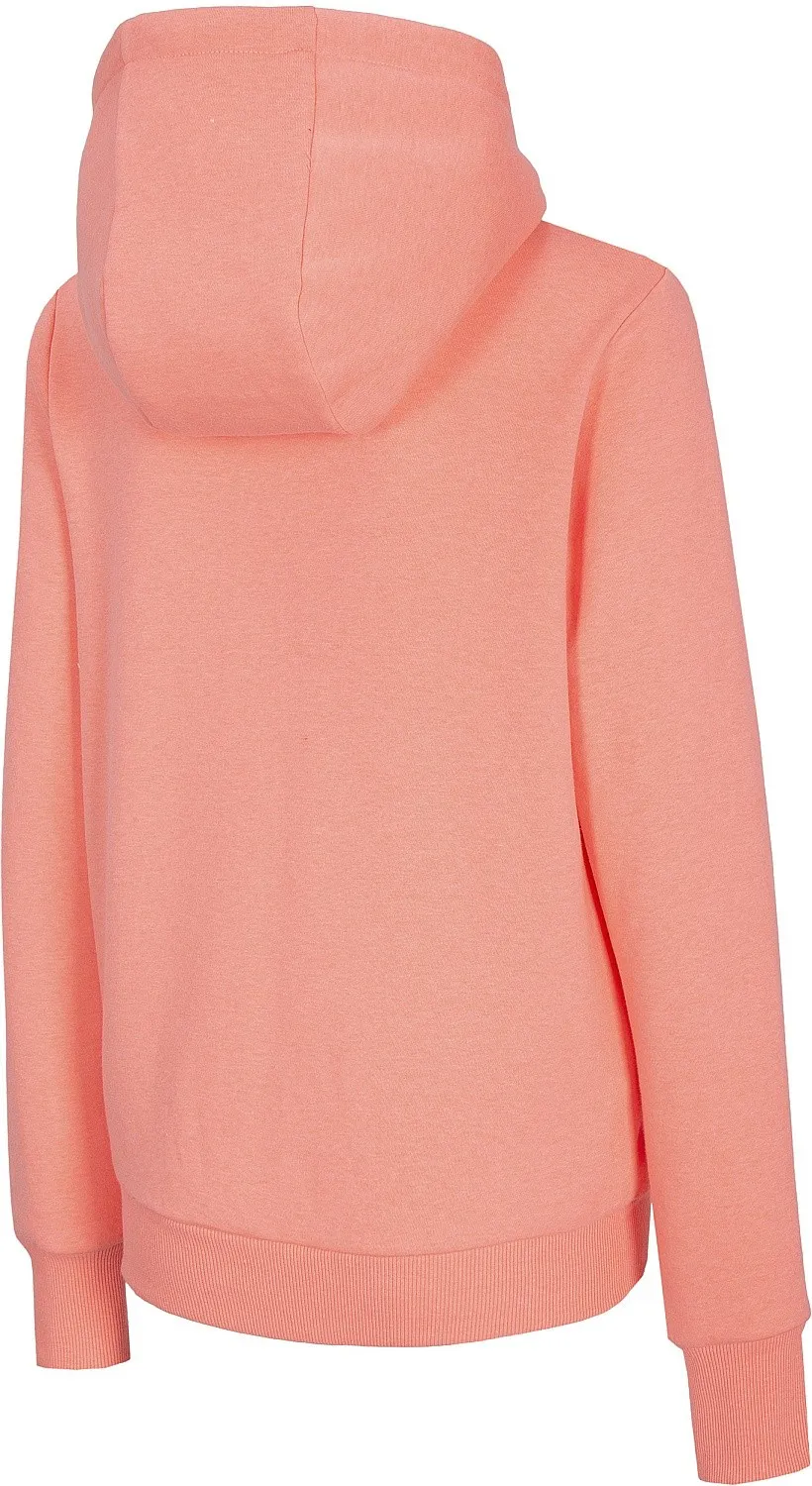 sweatshirt 4F NOSH4-BLD004 Zip - 64M/Salmon Coral Melange - women´s