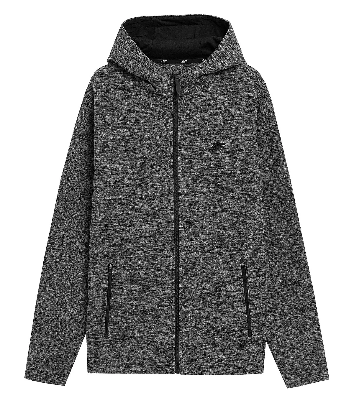 sweatshirt 4F NOSH4-PLM351 Zip - 24M/Middle Grey Melange - men´s