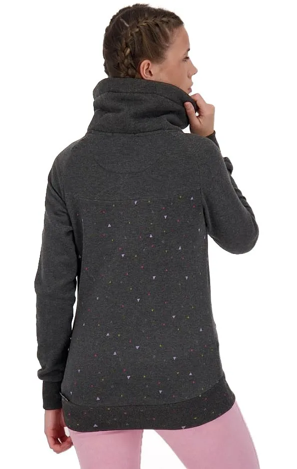 sweatshirt ALIFE AND KICKIN Violetak B - Moonless Melange - women´s