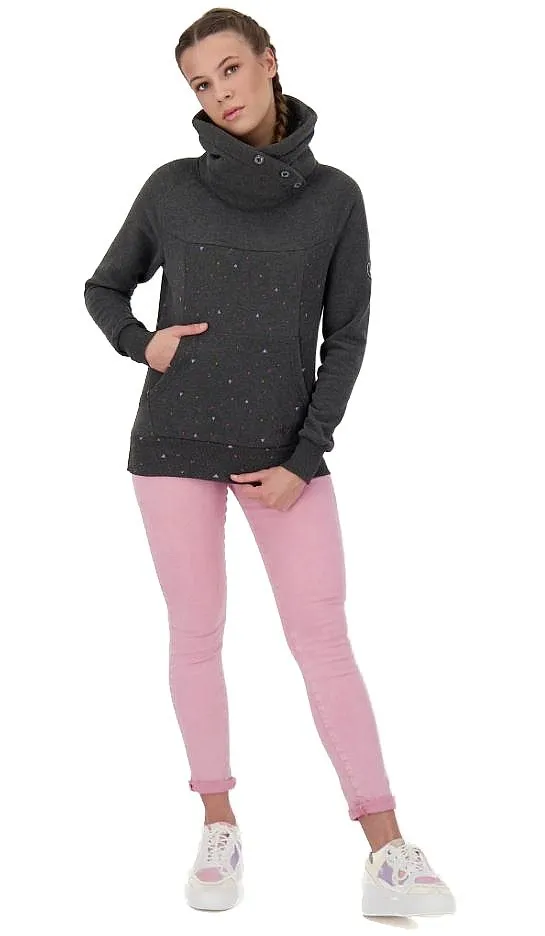 sweatshirt ALIFE AND KICKIN Violetak B - Moonless Melange - women´s