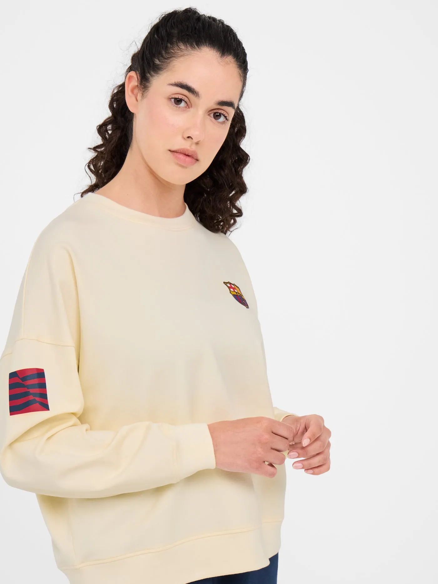 Woman beige Bara Sweatshirt