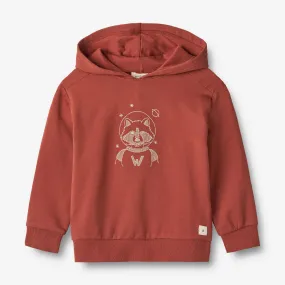 Sweatshirt Space Racoon - red