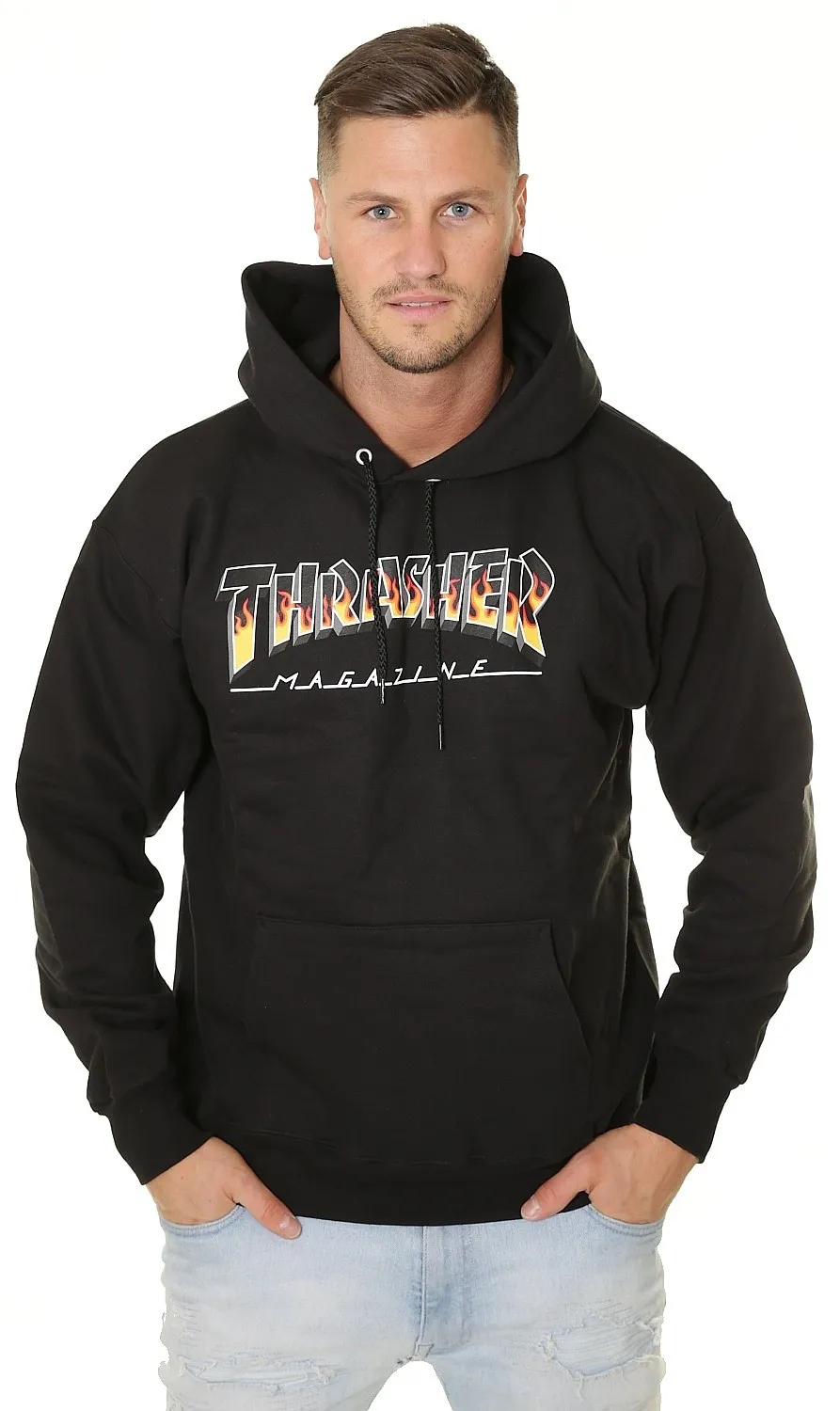 sweatshirt Thrasher BBQ Redux Hood - Black - men´s