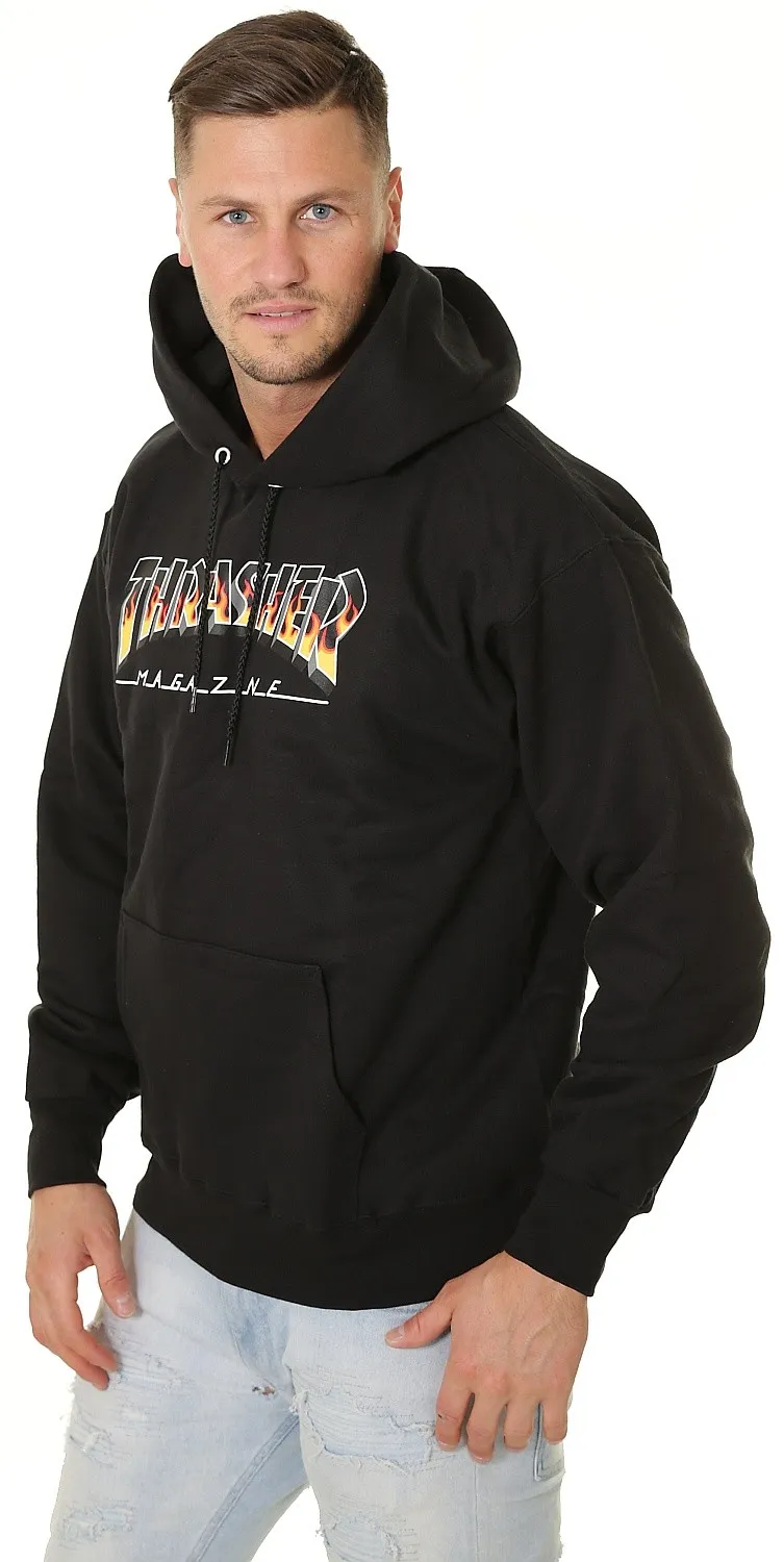 sweatshirt Thrasher BBQ Redux Hood - Black - men´s