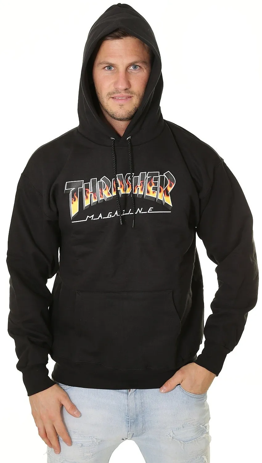 sweatshirt Thrasher BBQ Redux Hood - Black - men´s