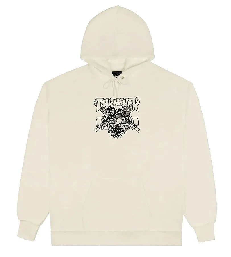 sweatshirt Thrasher Eaglegram X Antihero Hood - Sand - men´s