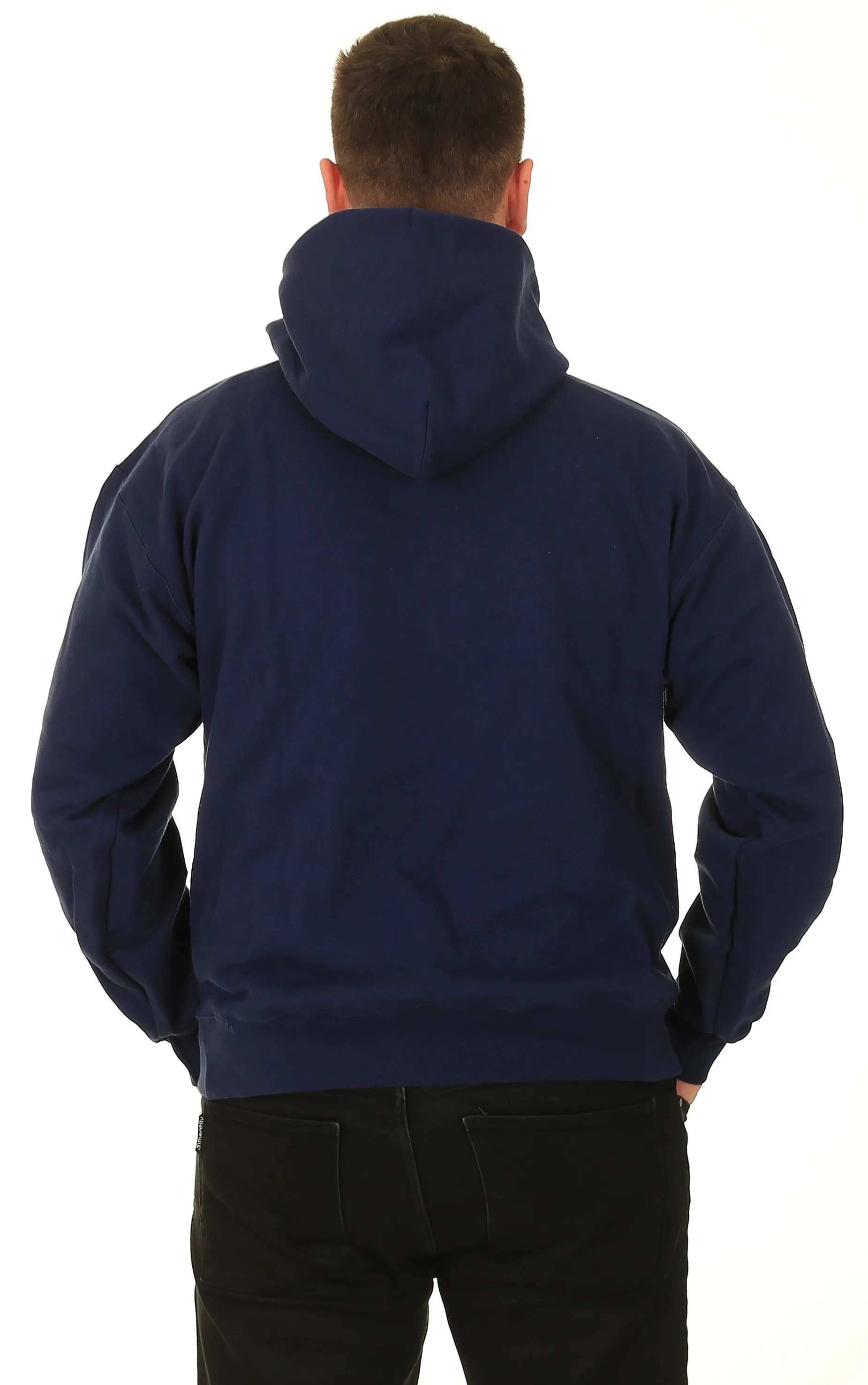 sweatshirt Thrasher Inferno Hood - Navy Blue - men´s