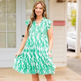 Talk About Drama Dress, Green