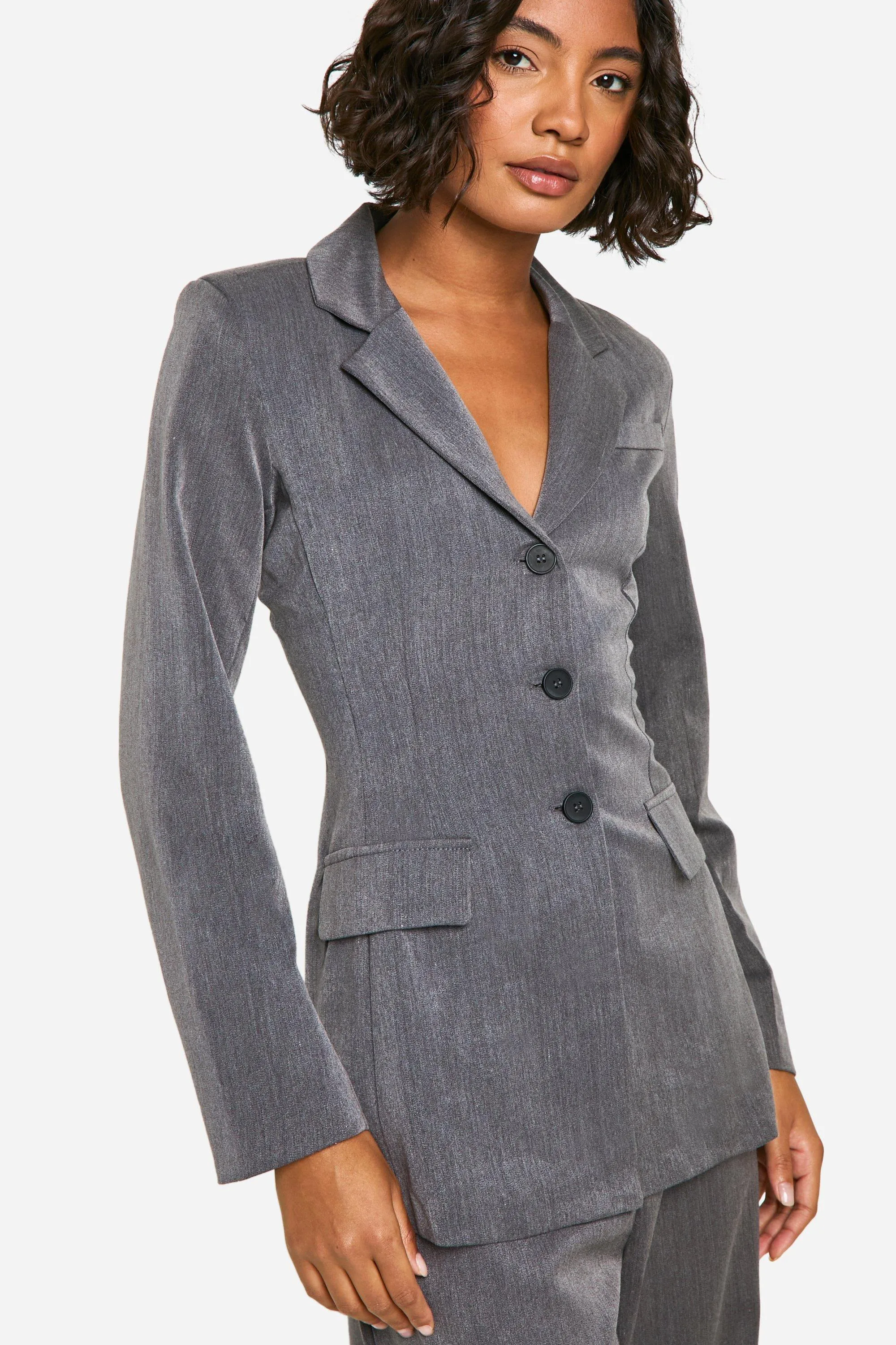 Tall Cinched Waist Tailored Jacket