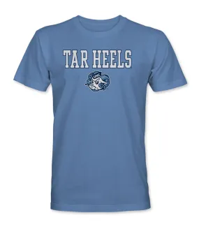 Tar Heels Ram Face Tee Shirt - Carolina Blue