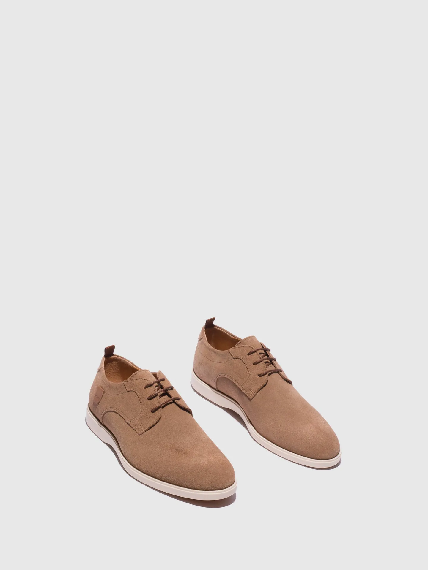 Taupe Lace-up Shoes