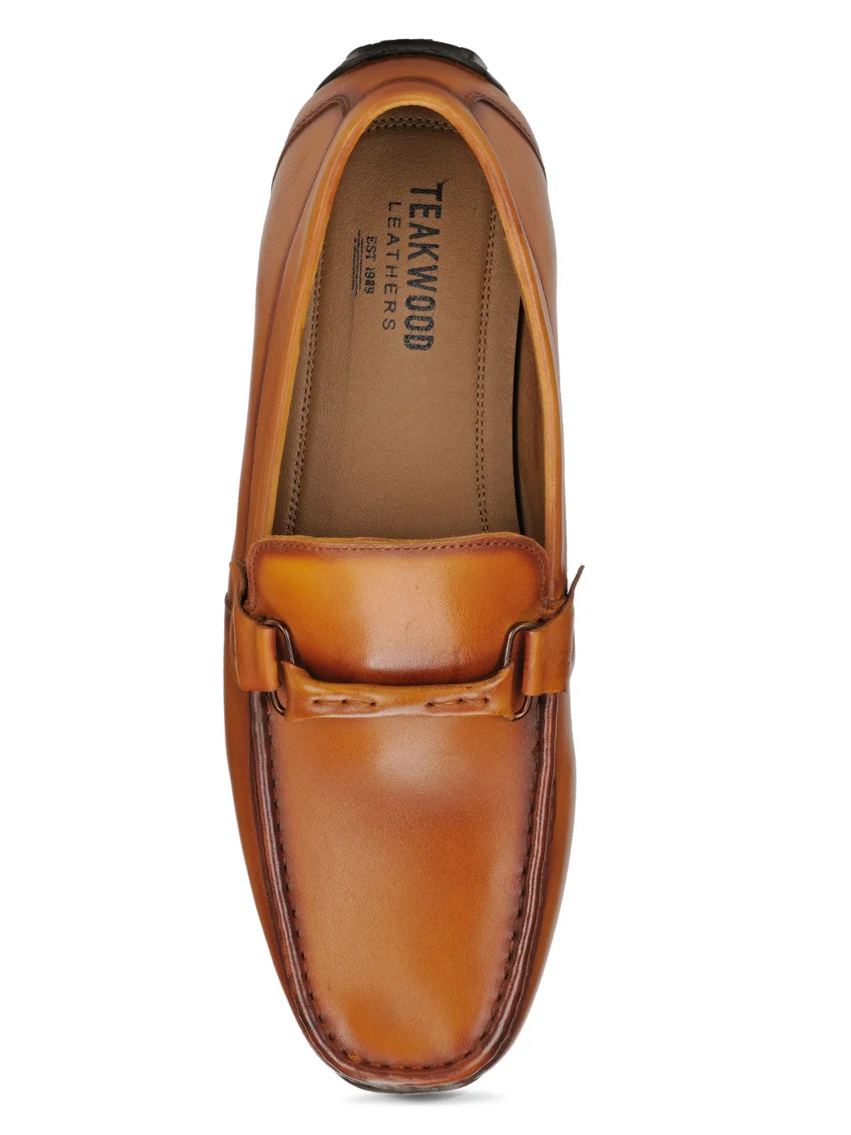 Teakwood Leather Men's Tan Slip-ons Shoes