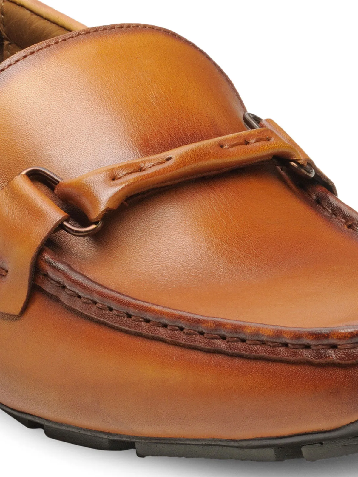 Teakwood Leather Men's Tan Slip-ons Shoes