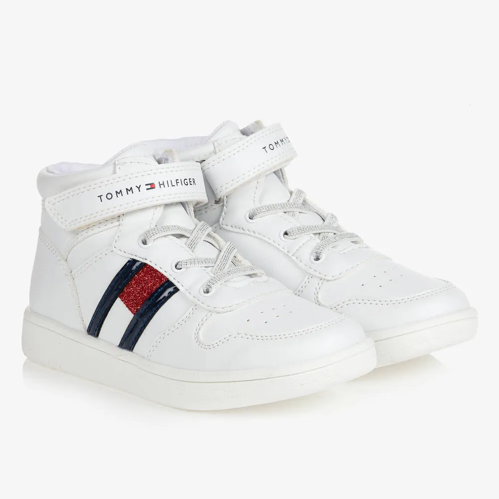 Teen White High-Top Trainers