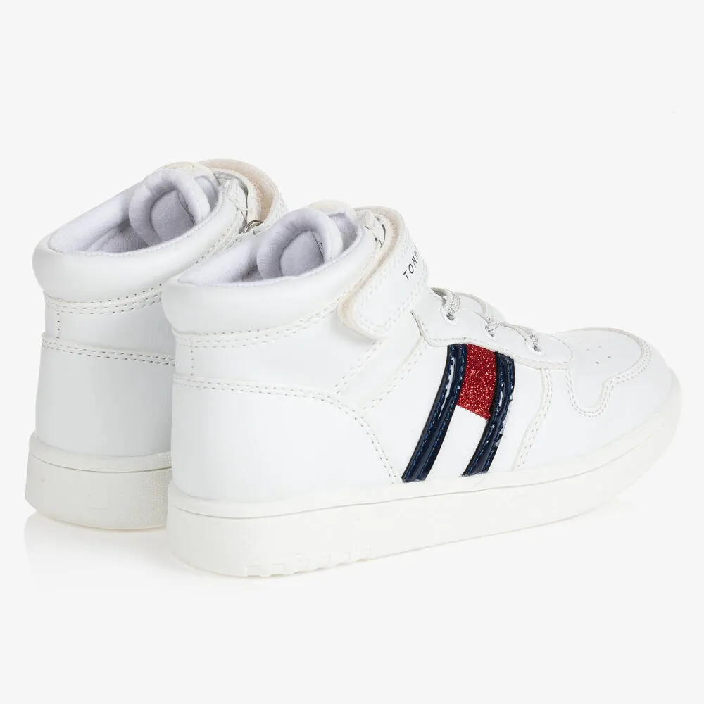 Teen White High-Top Trainers