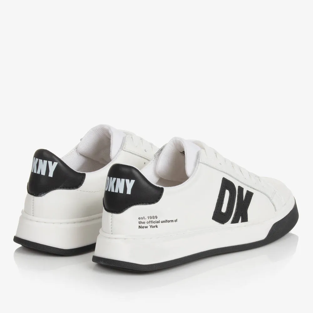 Teen White Leather Trainers