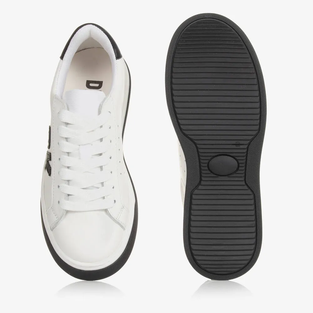 Teen White Leather Trainers