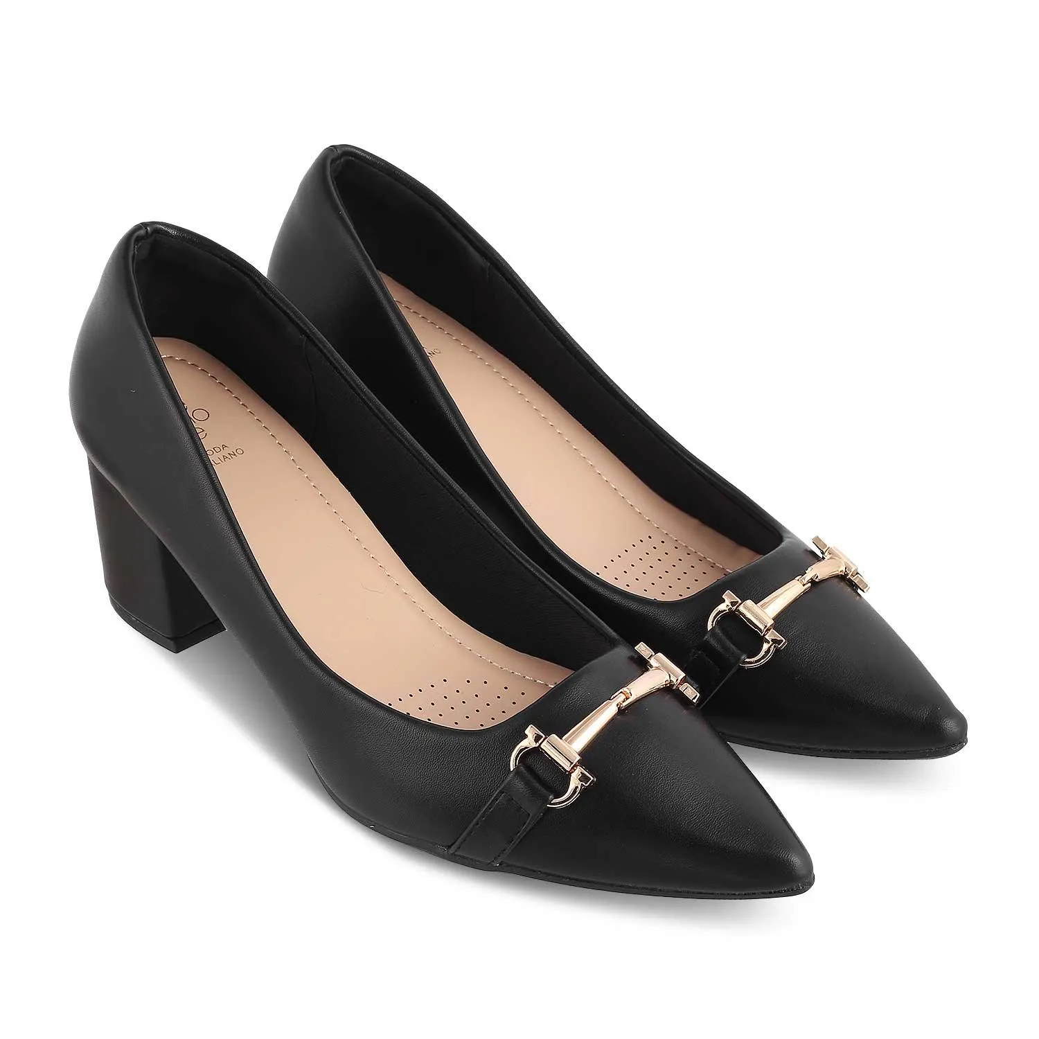 The Amster Black Women's Dress Pumps Tresmode