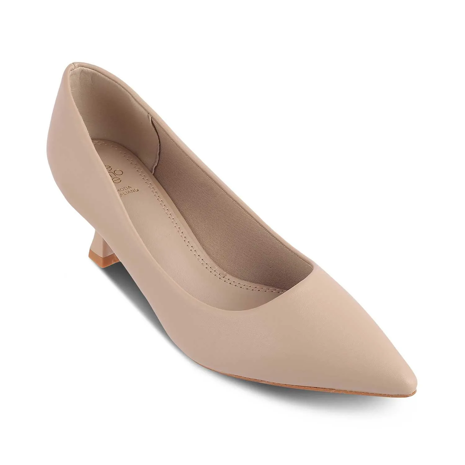 The Bre Beige Women's Dress Pumps Tresmode