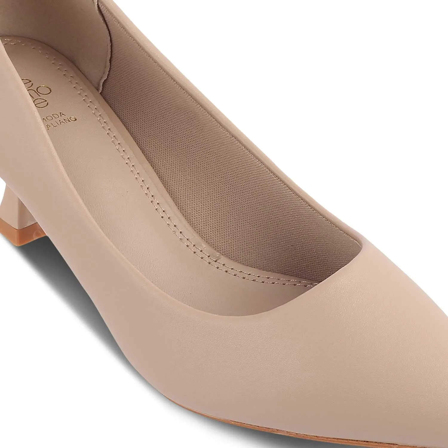 The Bre Beige Women's Dress Pumps Tresmode