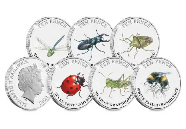 The Insects Colour Brilliant Uncirculated 10p Set