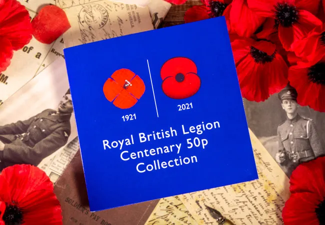 The RBL Centenary BU 50p Set