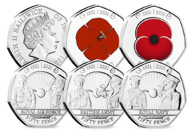 The RBL Centenary BU 50p Set