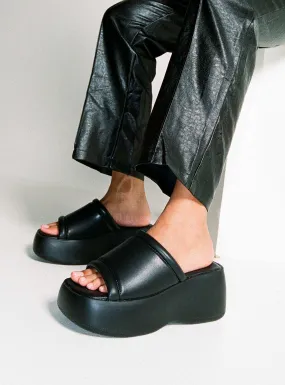 Black Therapy Bubble Flatforms.