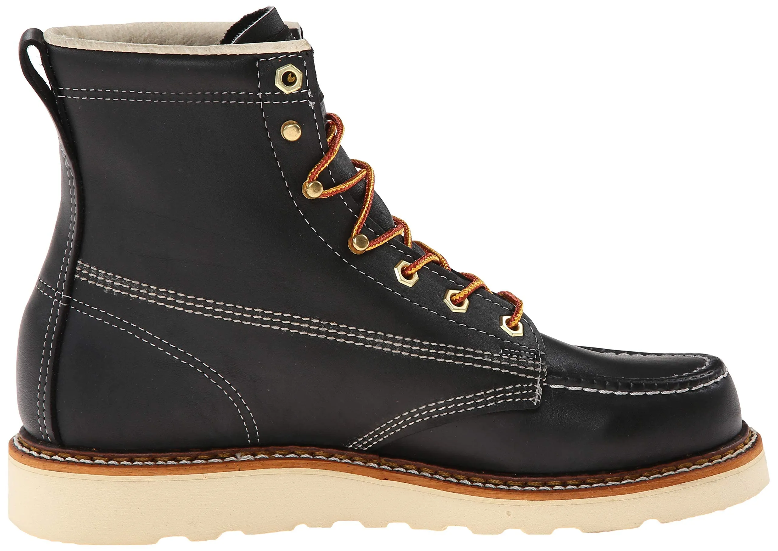 Thorogood Men's Black Moc Toe Work Boot