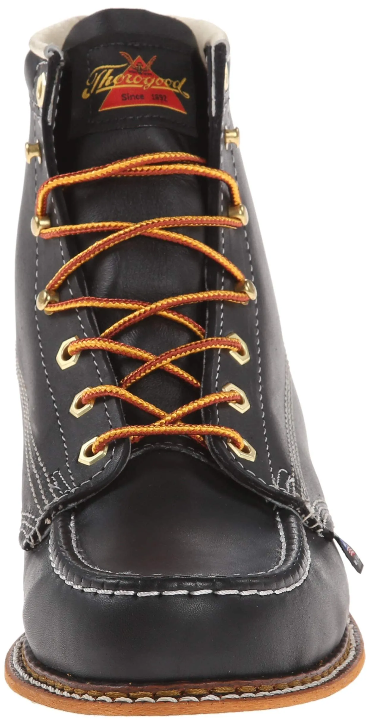 Thorogood Men's Black Moc Toe Work Boot