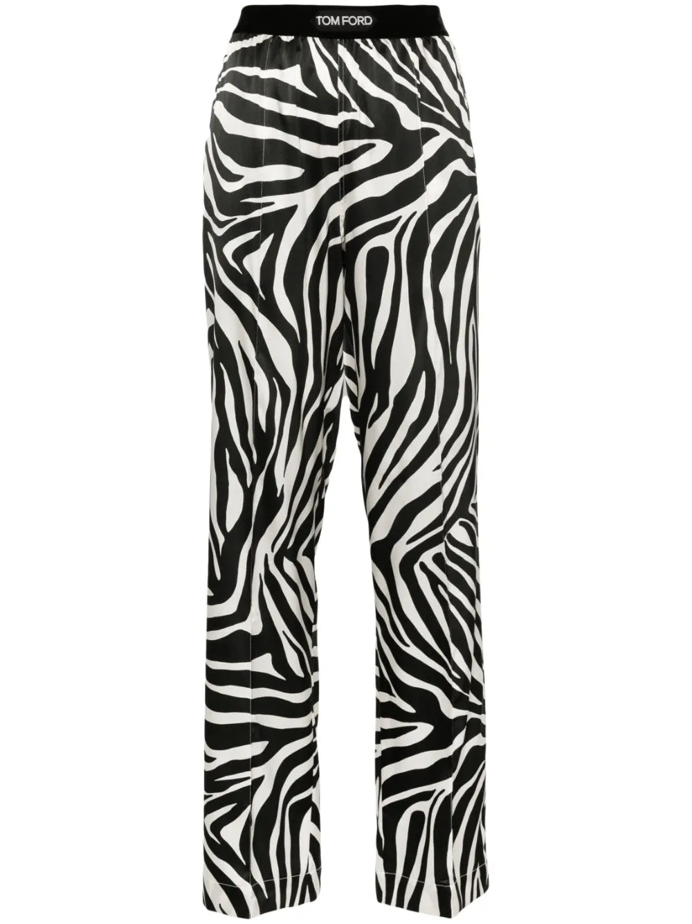 Tom Ford Zebra Print Silk Trousers