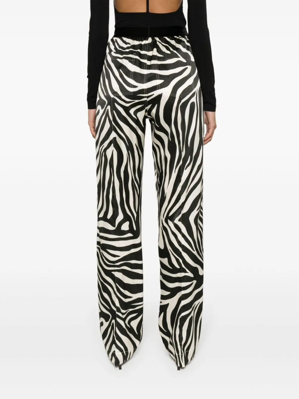 Tom Ford Zebra Print Silk Trousers