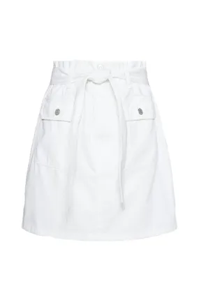 Tommy Hilfiger White Organic Badge Skirt for Women.