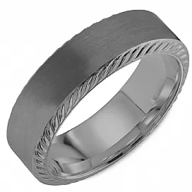 Torque Tantalum Men's Wedding Band TA-007-65M