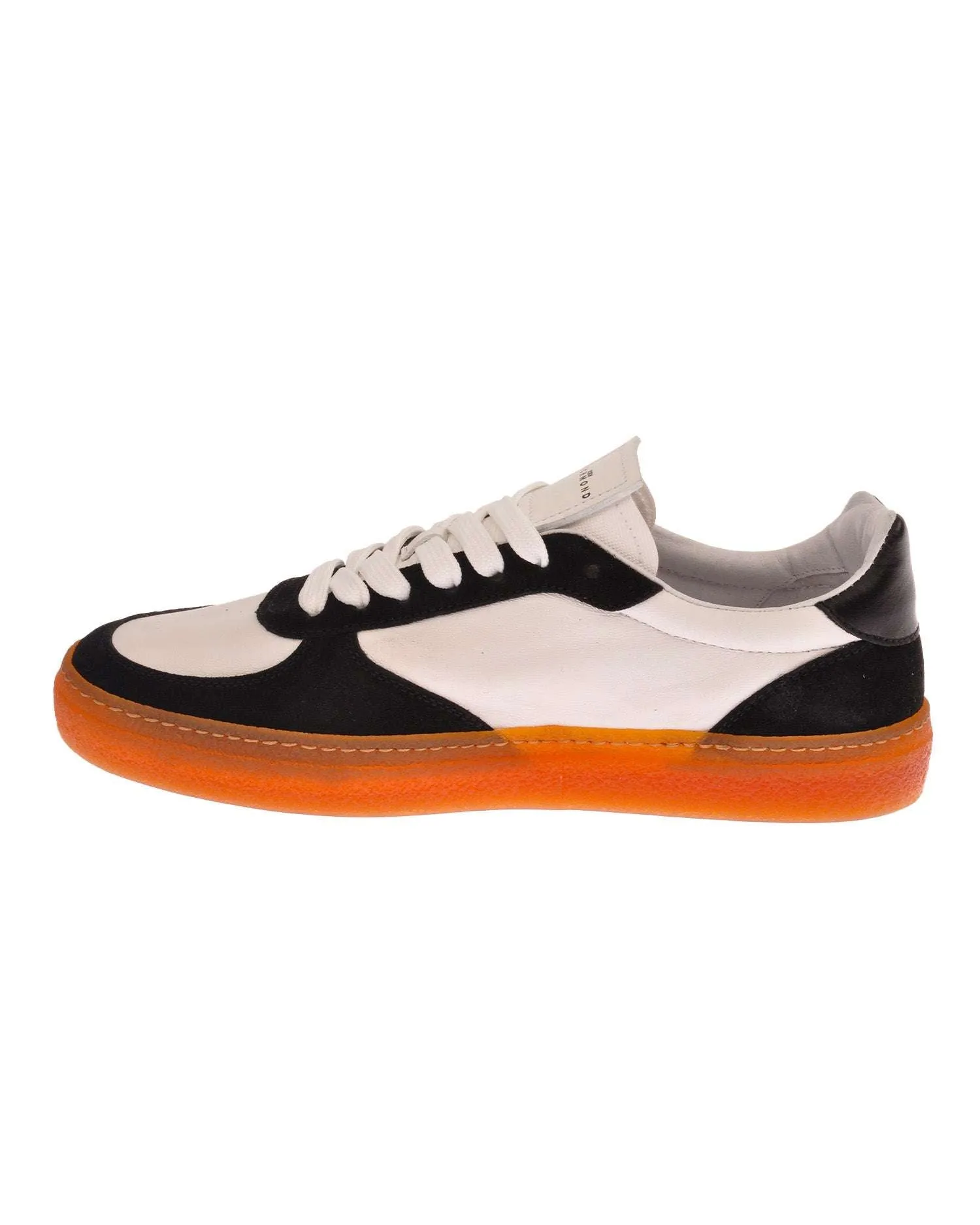 Tricolor sneakers with side logo