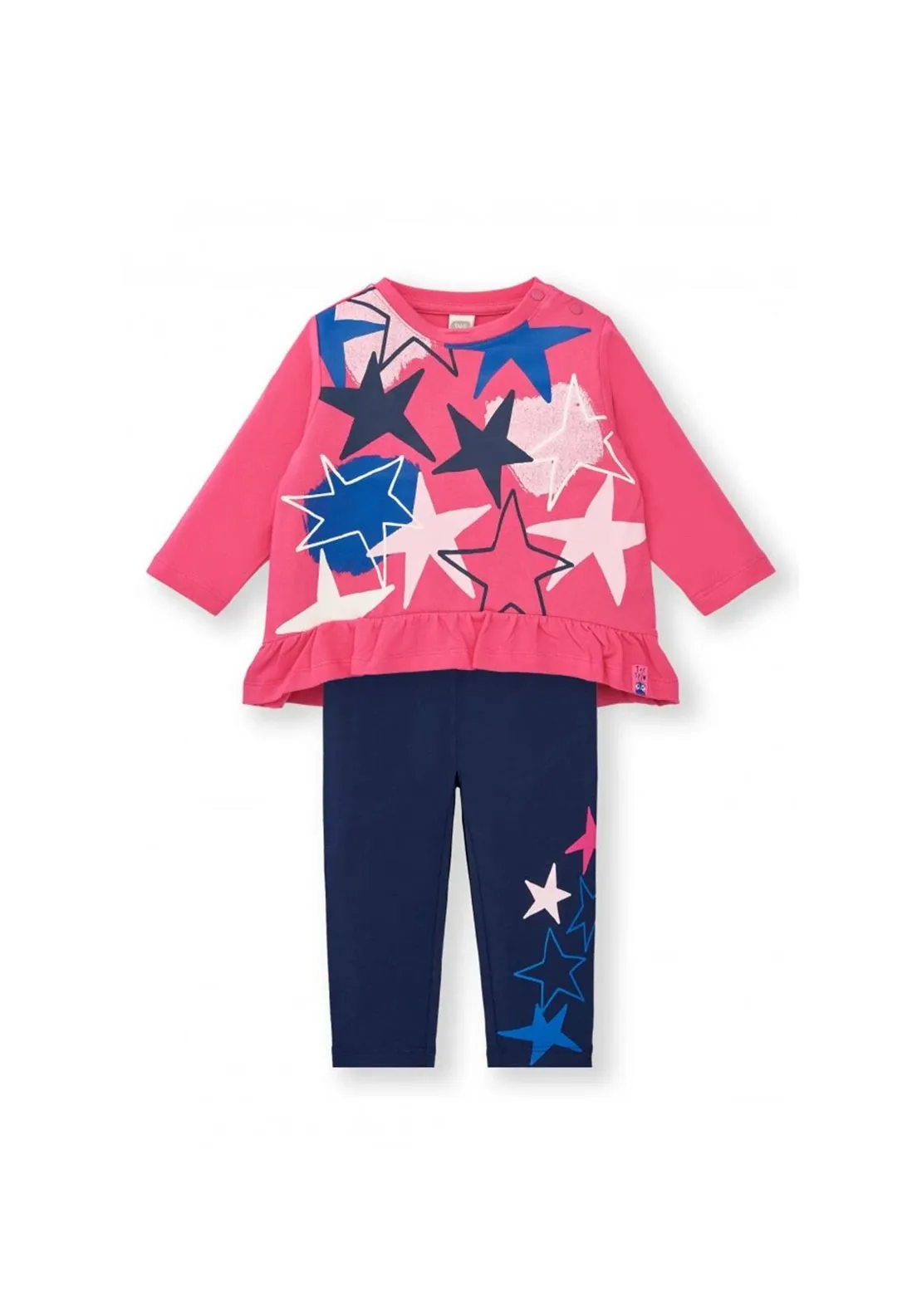 Tuc Tuc Girl Amazing Star Top and Legging Set, Pink Multi