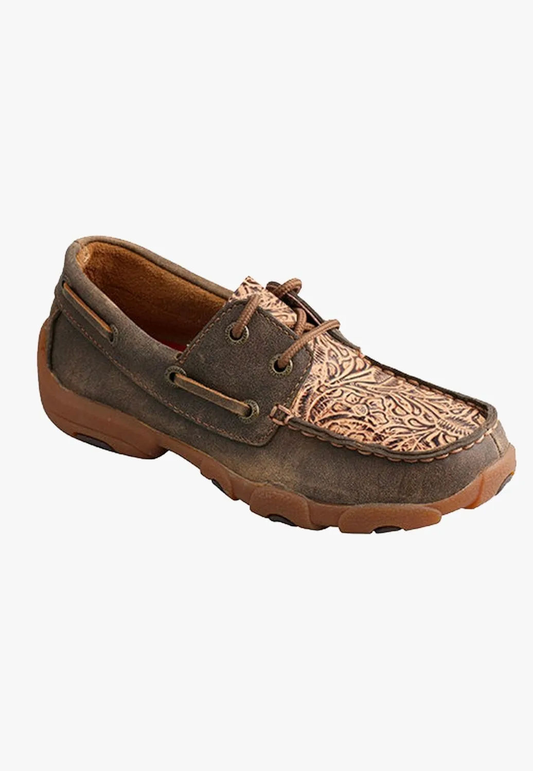 Twisted X Childrens Tooled Casual Moc Shoes